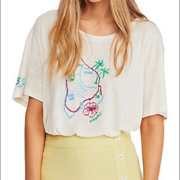 Free People Tops - Free people Hawaii tee medium NWT